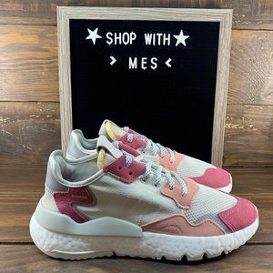 all red adidas womens